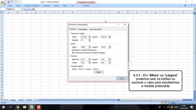 Como Redimensionar Imagens Microsoft Excel 2007
