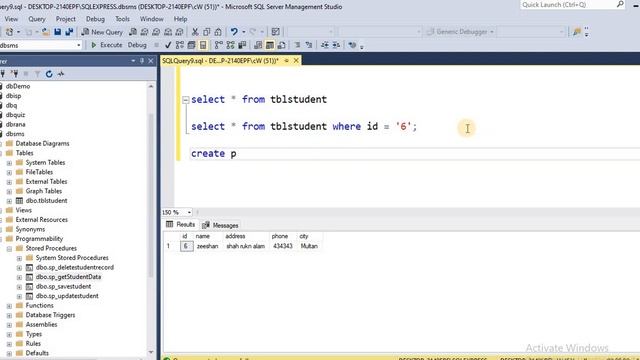 How to create stored procedure for single record in ms sql смотреть онлайн