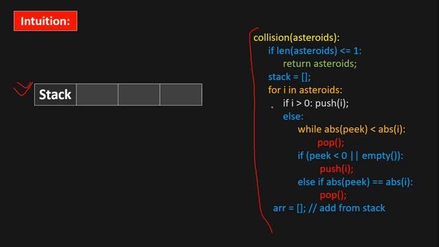 Asteroid Collision | 753. Asteroid Collision | LeetCode 735. Asteroid Collision