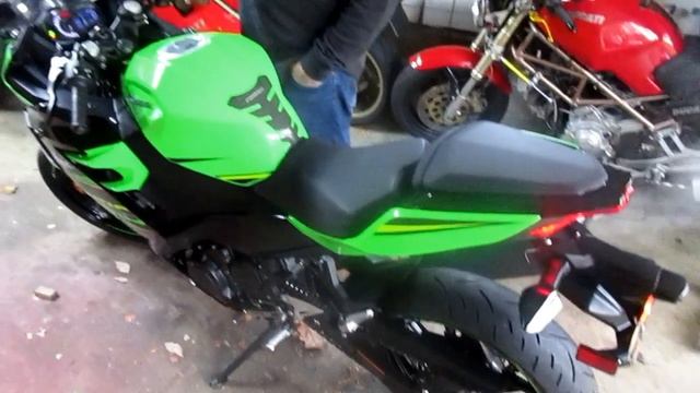 KAWASAKI NINJA 400 LATEST ADDITION TO LUCIANOS COLLECTION смотреть онлайн