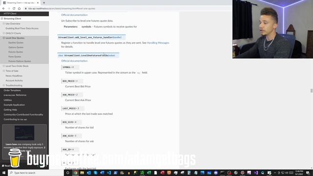 Streaming Future Options Price Data With TD Ameritrade API In Python смотреть онлайн