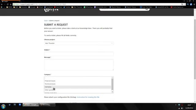 War Thunder | CONTACTAR CON SOPORTE TÉCNICO - ENVIAR UN TICKET Y OBTENER DXDIAG смотреть онлайн