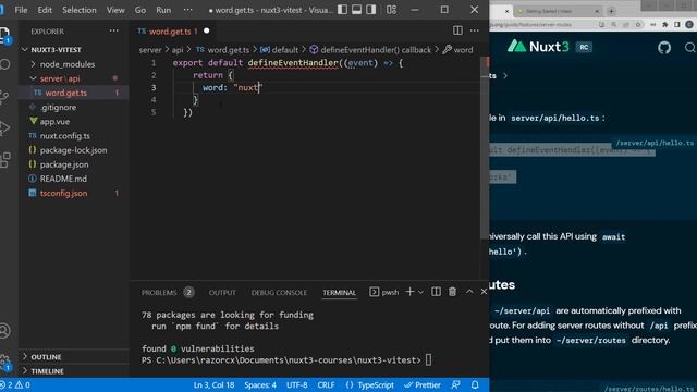 Nuxt 3 + Vitest Part 2 - Intro to Unit Testing - Setup Nuxt 3 API endpoints for unit testing смотреть онлайн