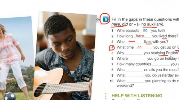 Face2Face Intermediate Unit 1, Ex. 6 Page 7