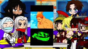 Record of Ragnarok Reacting to Escanor as the New Ragnarok member || Nanatsu no taizai | gacha club