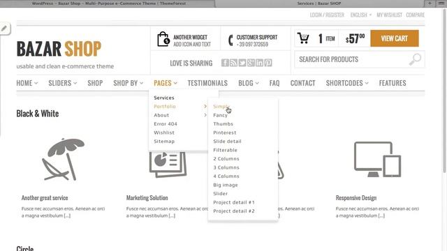 Download 'Bazar Shop' Multi-Purpose e-Commerce Wordpress Theme смотреть онлайн