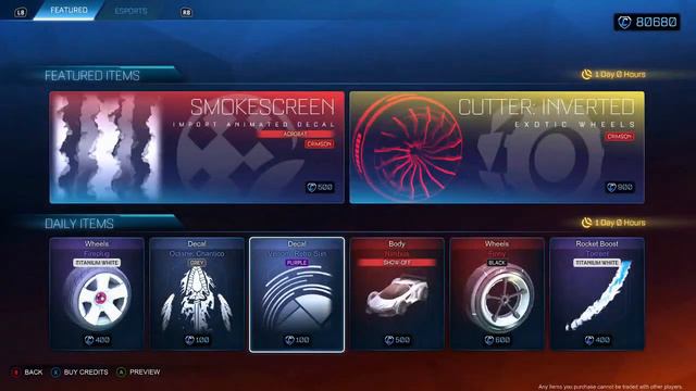 ROCKET LEAGUE ITEM SHOP - Black Finny Import Wheels - 11.08.20 смотреть онлайн