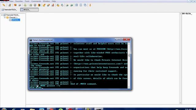How to use IRC trough telnet [freenode] смотреть онлайн