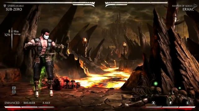 Mortal Kombat X - All Characters Performed Ermac's X-Ray смотреть онлайн