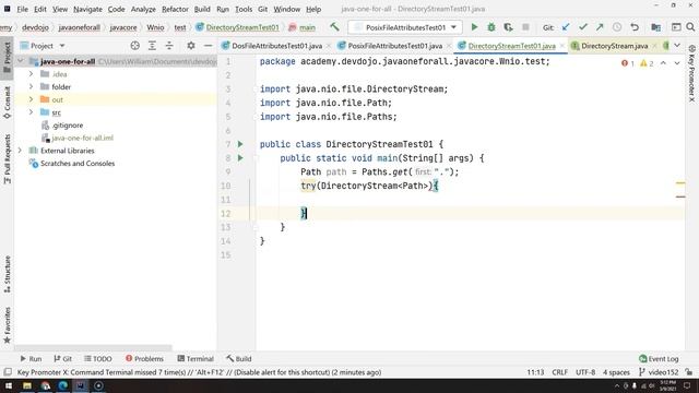 153 - Utility Classes - NIO pt 10 - DirectoryStream смотреть онлайн