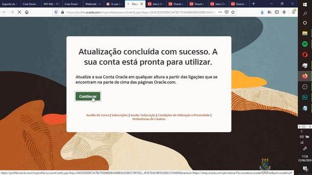 Tutorial: Criação Conta Oracle Academy смотреть онлайн