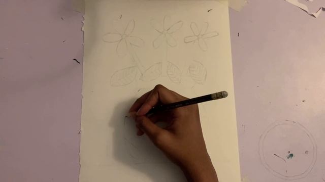 Drawing on Sketch Paper | Step by Step | Flowers in a Vase | #17 смотреть онлайн