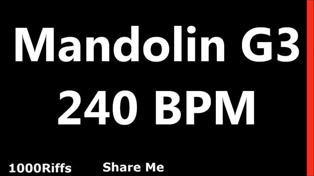 Mandolin Metronome G3 : 240 BPM смотреть онлайн