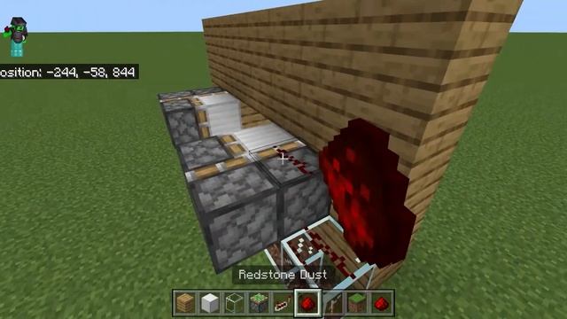 How To Make a Flush Piston Door in Bedrock смотреть онлайн