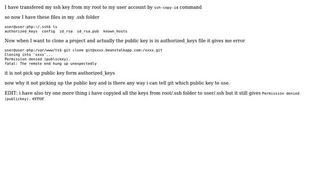 Ubuntu: Using authorized_keys with git смотреть онлайн