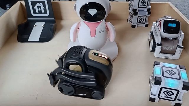 Vector 2.0, Anki Cozmo robot and Energize Lab pink Eilik all have a playdate together смотреть онлайн
