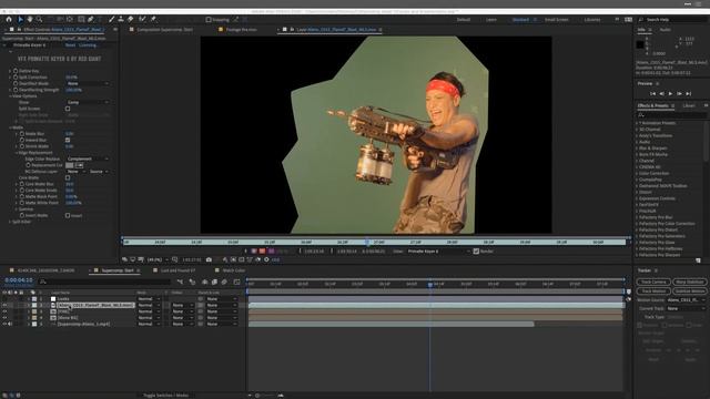 Compositing in VFX Suite: Keying, color & channels смотреть онлайн