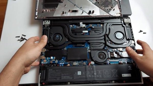 What is inside the Asus G16 ROG Strix? RAM and SSD upgrade disassembly i7 13650HX RTX 4000