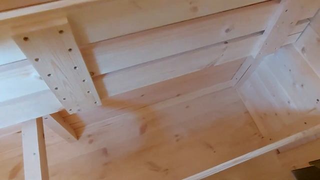 Каркасная баня 2,4х4,0 с рундуками смотреть онлайн