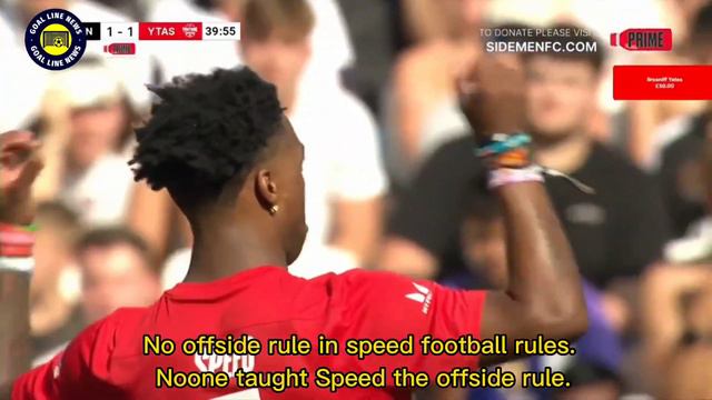 Speed got his 'L' in London Sidemen vs Youtube allstars 2023 highlights смотреть онлайн