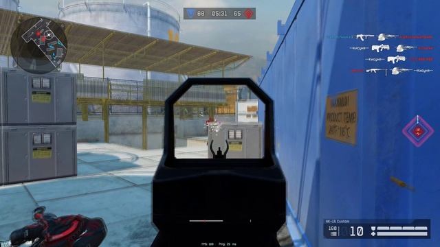 Вышибатель на нефтебазе с АК-15