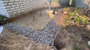 Фундаментная плита. Поэтапное строительство фундамента пристройки КРЕПКОГО дома из газобетона