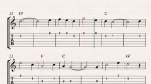 Easy guitar tabs | Daisy Bell - Tab sheet music