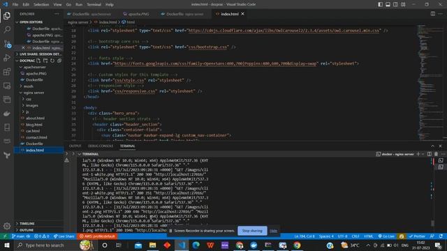 Hosting Static site on docker using nginx image смотреть онлайн