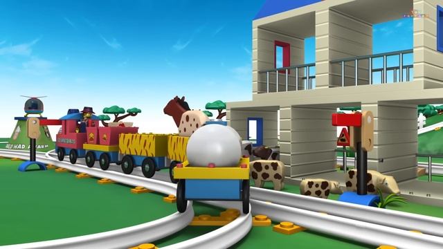 Let's Do It: Trains for Kids - Choo Choo Cartoon Train for Children - Toy Factory Cartoon Train смотреть онлайн