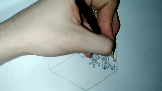 Первый Набросок Изометрической комнаты | First Isometric Room Sketch смотреть онлайн
