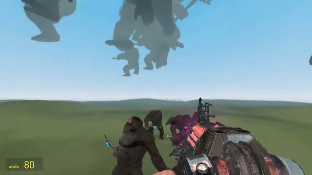 ฺBattle Between Godzilla VS King Kong in Garry's Mod смотреть онлайн