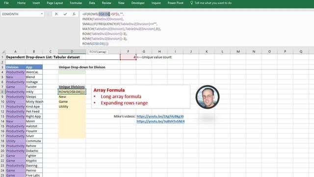 00172 Unique Values for Drop Down List смотреть онлайн