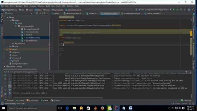 4 1 Creating Service Layer Class In Kotlin (Spring boot) смотреть онлайн