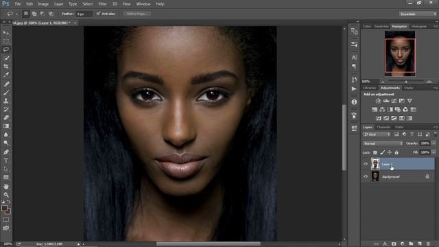 How to Change Skin Colour from Dark to Light in Photoshop " In a minute only" смотреть онлайн