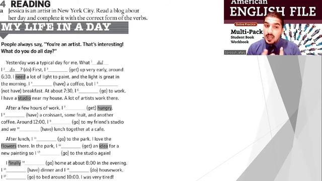 American English File 2nd Edition Starter Workbook Part 10B смотреть онлайн