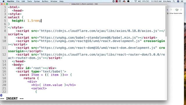 React Controlled Components смотреть онлайн