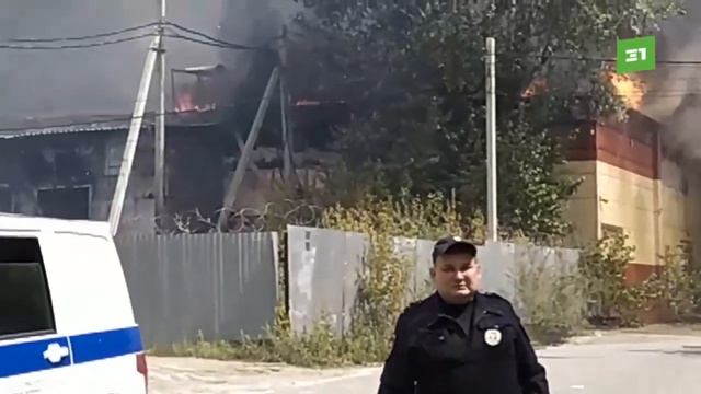 В центре Челябинска очередной серьезный пожар смотреть онлайн