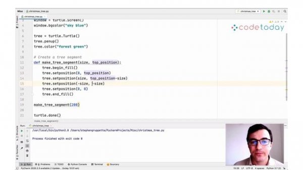 How to Draw a Christmas Tree Using Turtle in Python - A Tutorial