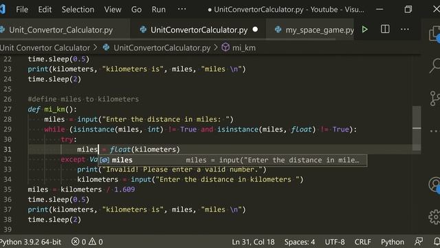 Unit Convertor Calculator in Python смотреть онлайн