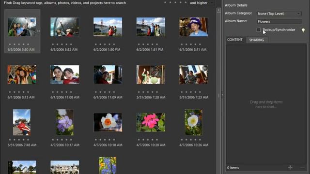 Photoshop Elements 9.0 Tutorial Creating Albums/Collections Adobe Training Lesson 2.6 смотреть онлайн