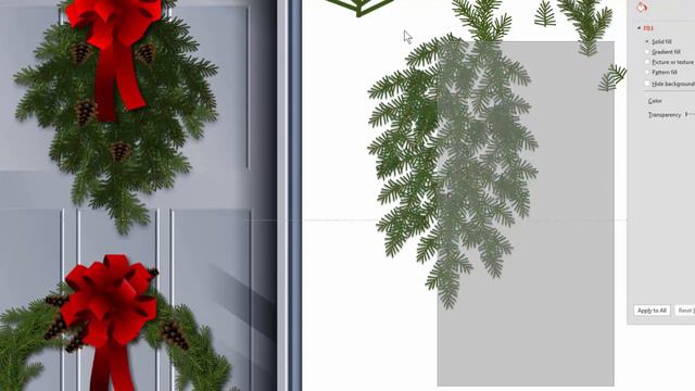 Create a Realistic Christmas Wreath in PowerPoint. смотреть онлайн