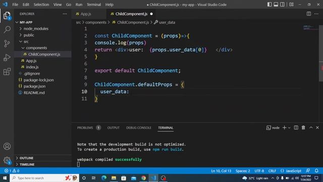 what is defaultProps and children props in react смотреть онлайн