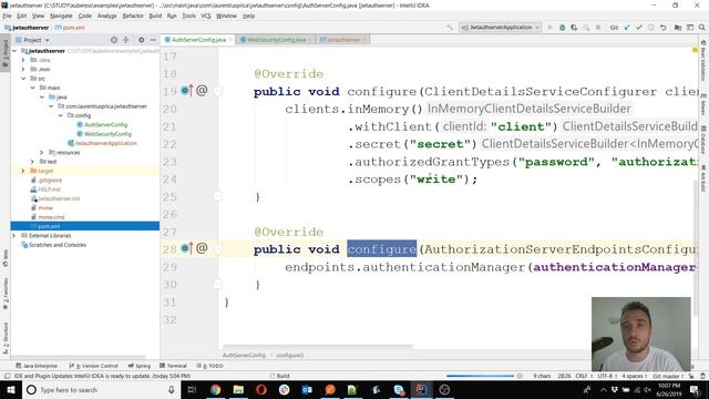 Spring Security OAuth2 - Part 4 -The usage of JWT between Resource and Authorization Servers смотреть онлайн