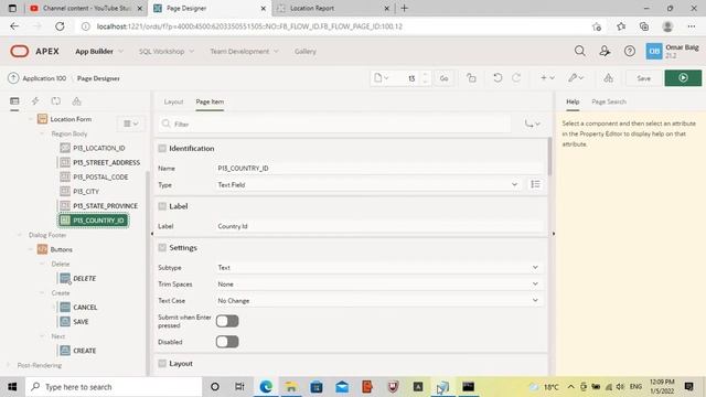 Oracle APEX 21.2 | Create Setup Form | Locations | Part 1 смотреть онлайн