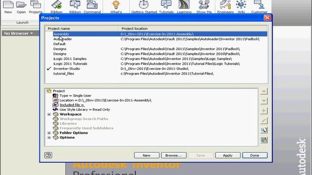 AutoDesk INVENTOR Assembly 01 ( Project ) смотреть онлайн
