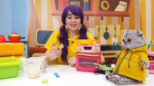 Кот Басик и блины. Игры готовка еды для детей. Видео с игрушками Кот Басик (Basik)