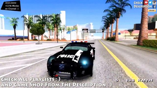 GTA San Andreas - Ford Mustang GT R Police | Mods/Modification _REVIEW смотреть онлайн