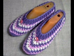 Следки из остатков пряжи  Вязание спицами  Без шва