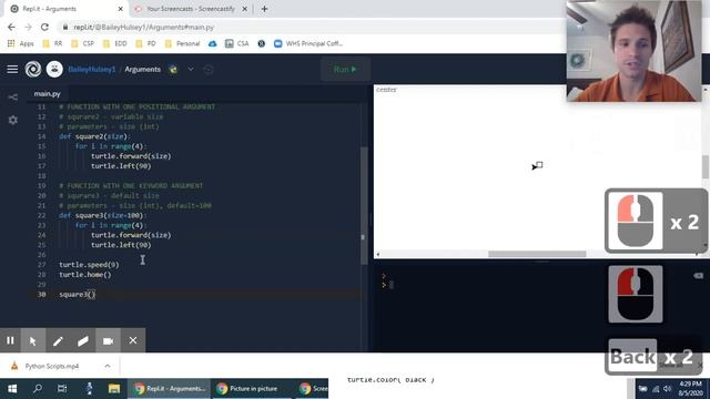 Function Arguments | Python Turtle [5/6] смотреть онлайн