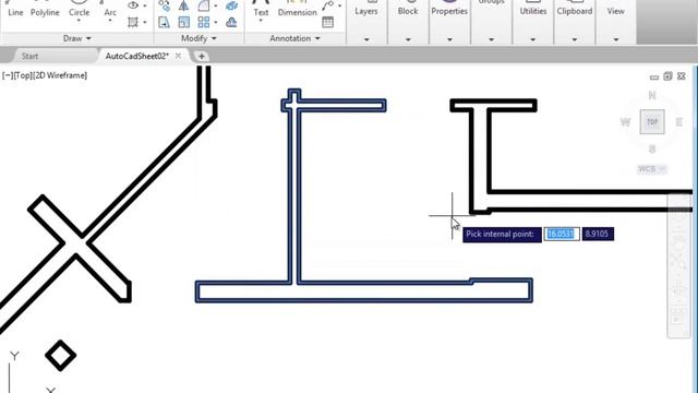 autocad boundary polyline смотреть онлайн